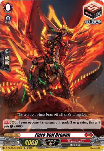 Flare Veil Dragon (D-SS05/Re06EN), D-SS05: Festival Booster 2023 — Vanguard card price