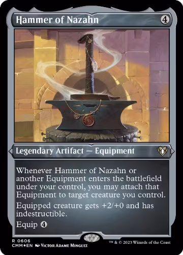 Hammer of Nazahn (Foil Etched) (606), Commander Masters — Magic card price