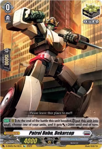 Patrol Robo, Dekarcop (D-SS05/Re18EN), D-SS05: Festival Booster 2023 — Vanguard card price