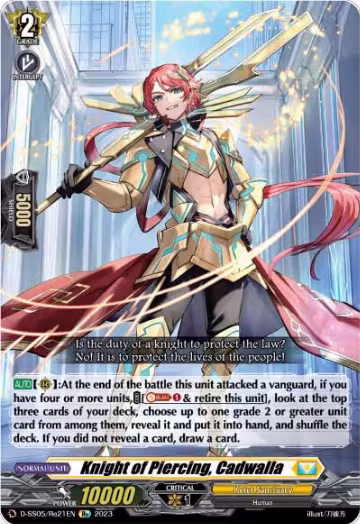 Knight of Piercing, Cadwalla (D-SS05/Re21EN), D-SS05: Festival Booster 2023 — Vanguard card price
