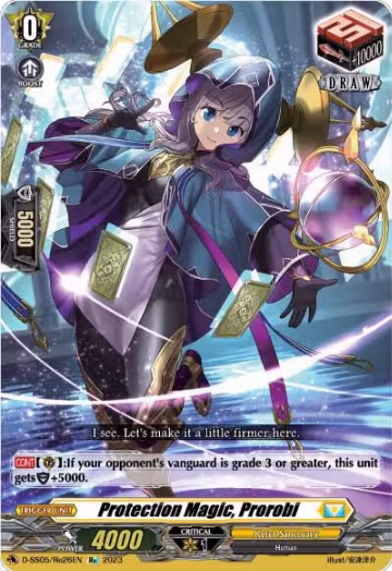 Protection Magic, Prorobi (D-SS05/Re26EN), D-SS05: Festival Booster 2023 — Vanguard card price