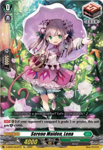 Serene Maiden, Lena (D-SS05/Re32EN), D-SS05: Festival Booster 2023 — Vanguard card price