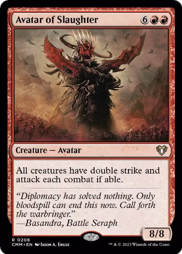 Avatar of Slaughter (206), Commander Masters — Magic card price