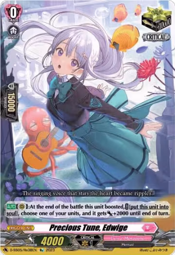 Precious Tune, Edwige (D-SS05/Re38EN), D-SS05: Festival Booster 2023 — Vanguard card price