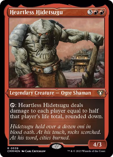 Heartless Hidetsugu (Foil Etched) (539), Commander Masters — Magic card price