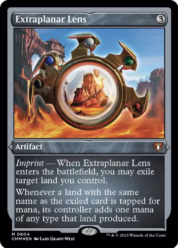 Extraplanar Lens (Foil Etched) (604), Commander Masters — Magic card price