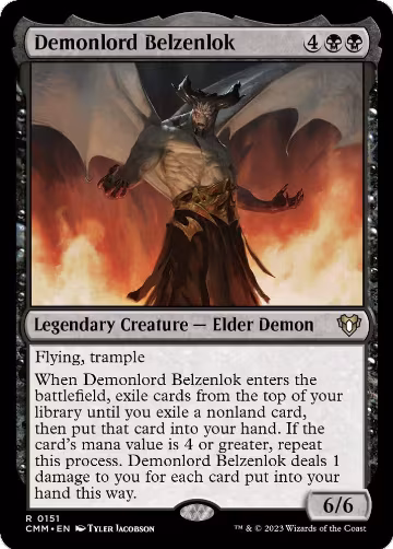 Demonlord Belzenlok (151), Commander Masters — Magic card price