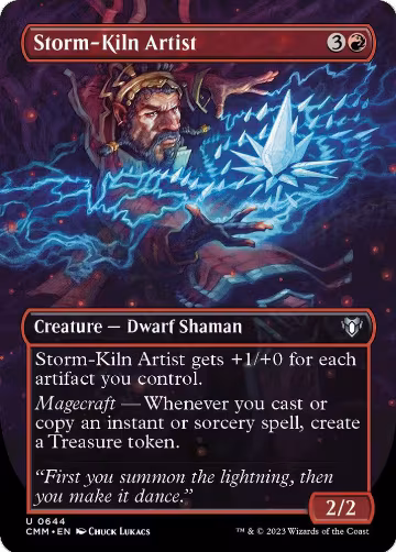 Storm-Kiln Artist (Borderless) (644), Commander Masters — Magic card price