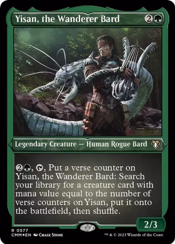 Yisan, the Wanderer Bard (Foil Etched) (577), Commander Masters — Magic card price