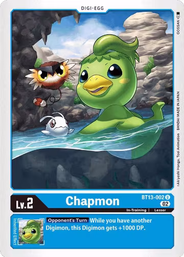 Chapmon (BT13-002 U), Versus Royal Knights — Digimon card price