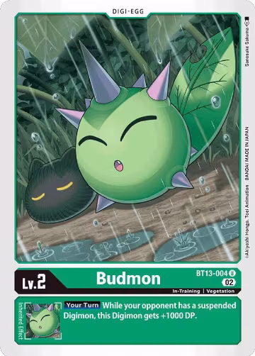 Budmon (BT13-004 U), Versus Royal Knights — Digimon card price