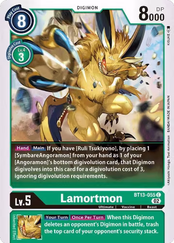 Lamortmon (BT13-055 C), Versus Royal Knights — Digimon card price