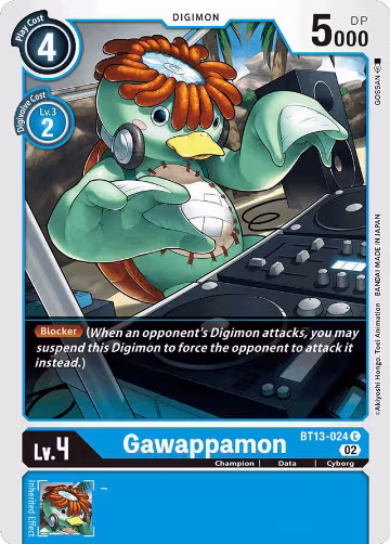 Gawappamon (BT13-024 C), Versus Royal Knights — Digimon card price