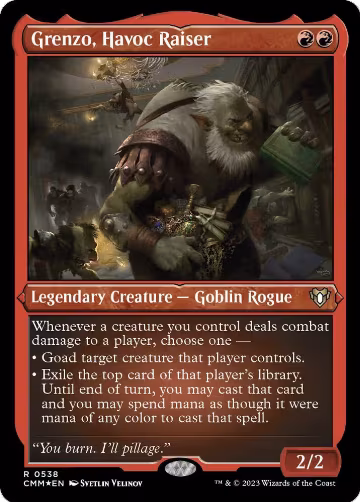 Grenzo, Havoc Raiser (Foil Etched) (538), Commander Masters — Magic card price