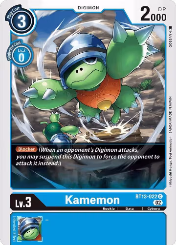 Kamemon (BT13-022 C), Versus Royal Knights — Digimon card price
