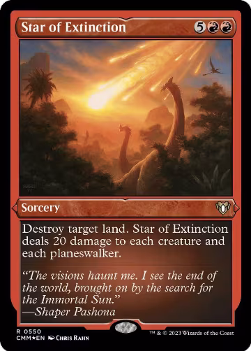 Star of Extinction (Foil Etched) (550), Commander Masters — Magic card price