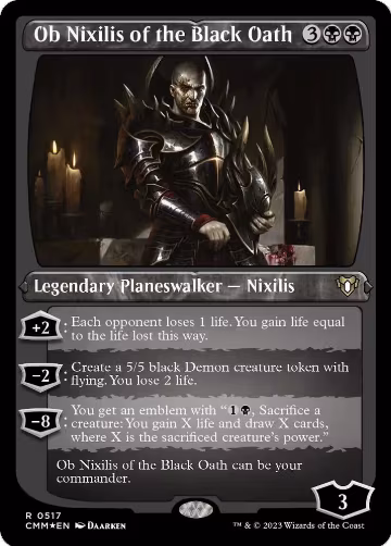 Ob Nixilis of the Black Oath (Foil Etched) (517), Commander Masters — Magic card price