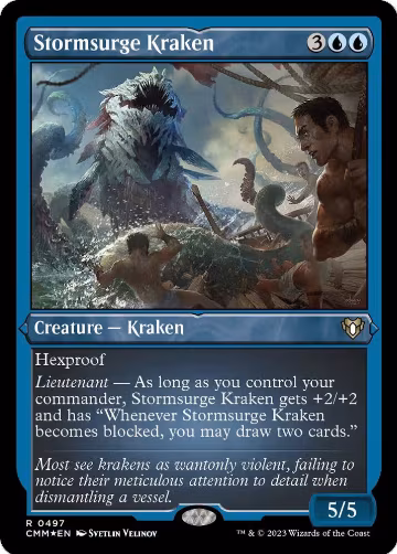 Stormsurge Kraken (Foil Etched) (497), Commander Masters — Magic card price