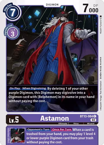 Astamon (BT13-084 C), Versus Royal Knights — Digimon card price