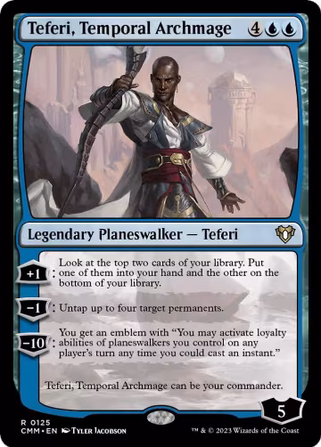 Teferi, Temporal Archmage (125), Commander Masters — Magic card price