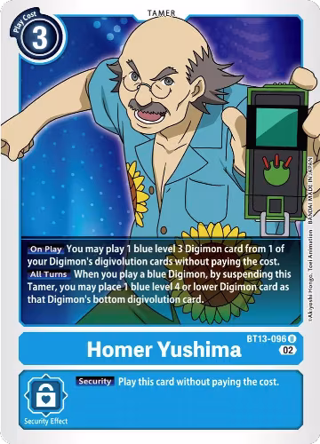 Homer Yushima (BT13-096 U), Versus Royal Knights — Digimon card price