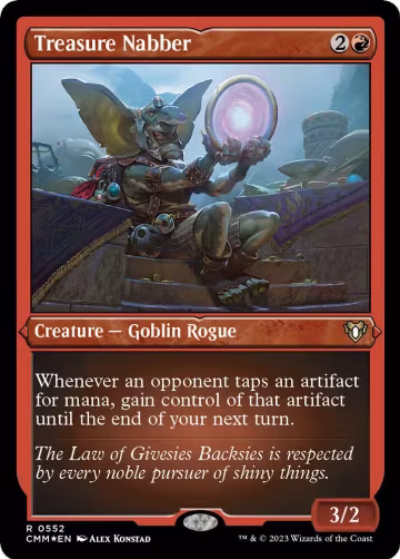 Treasure Nabber (Foil Etched) (552), Commander Masters — Magic card price