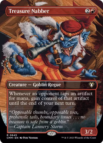 Treasure Nabber (Borderless) (645), Commander Masters — Magic card price