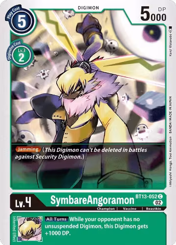 SymbareAngoramon (BT13-052 C), Versus Royal Knights — Digimon card price