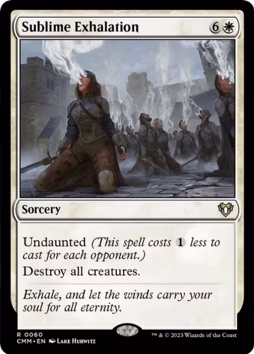 Sublime Exhalation (60), Commander Masters — Magic card price