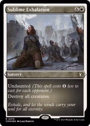 Sublime Exhalation (Foil Etched) (475), Commander Masters — Magic card price