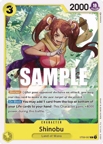 Shinobu (ST09-007), ST-09: Starter Deck 9 Yamato — One Piece card price