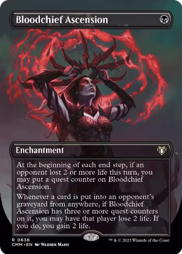 Bloodchief Ascension (Borderless) (636), Commander Masters — Magic card price