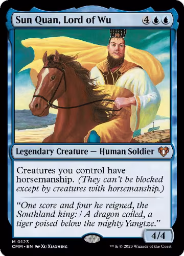 Sun Quan, Lord of Wu (123), Commander Masters — Magic card price