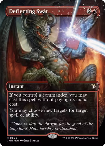 Deflecting Swat (Borderless) (698), Commander Masters — Magic card price