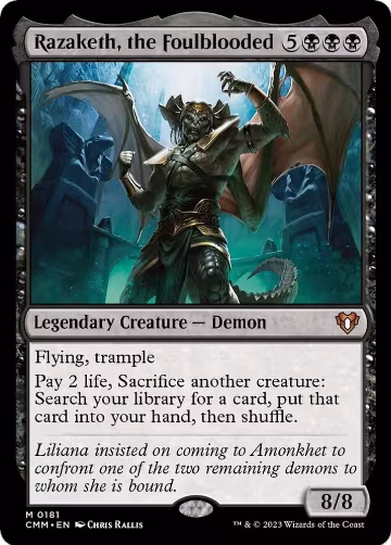 Razaketh, the Foulblooded (181), Commander Masters — Magic card price