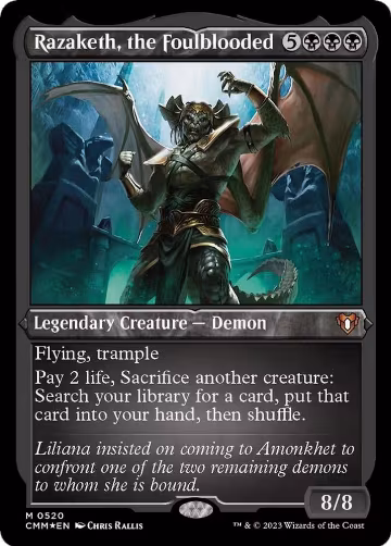 Razaketh, the Foulblooded (Foil Etched) (520), Commander Masters — Magic card price