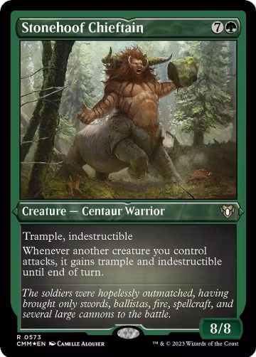Stonehoof Chieftain (Foil Etched) (573), Commander Masters — Magic card price