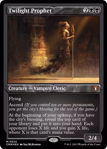 Twilight Prophet (Foil Etched) (524), Commander Masters — Magic card price