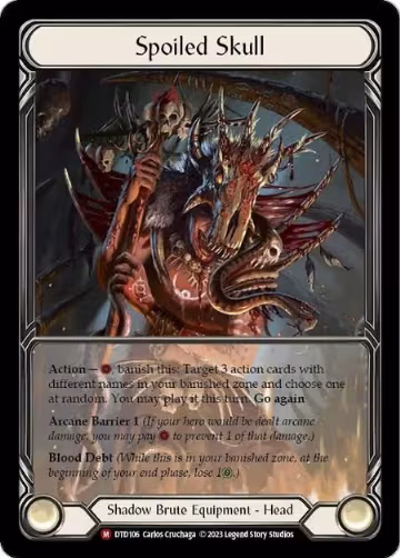Spoiled Skull (Extended Art) (DTD106), Dusk till Dawn — Flesh & Blood card price