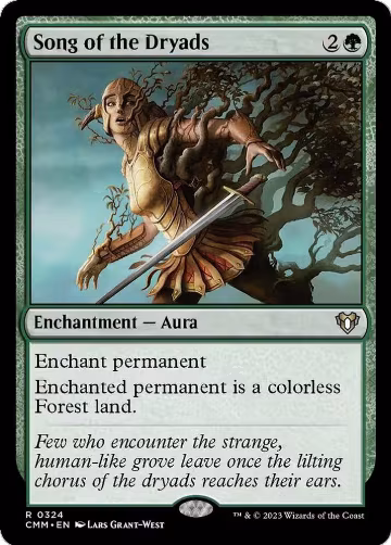Song of the Dryads (324), Commander Masters — Magic card price