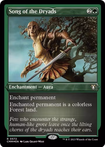 Song of the Dryads (Foil Etched) (572), Commander Masters — Magic card price