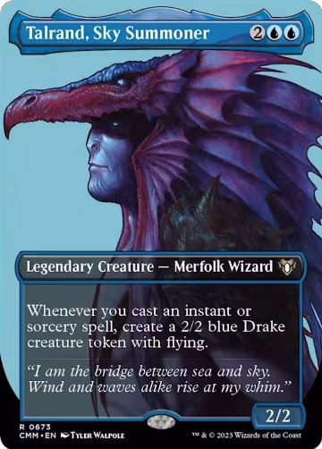 Talrand, Sky Summoner (Borderless) (673), Commander Masters — Magic card price
