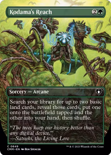 Kodama's Reach (Borderless) (649), Commander Masters — Magic card price