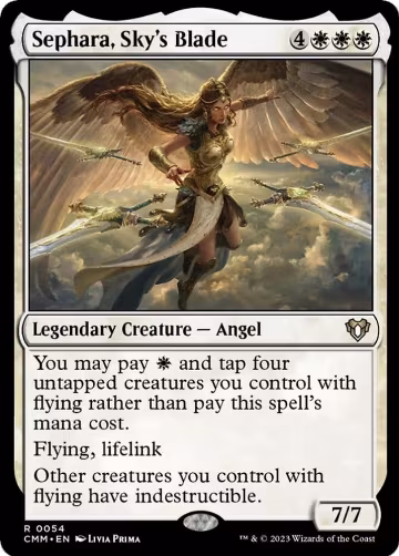 Sephara, Sky's Blade (54), Commander Masters — Magic card price