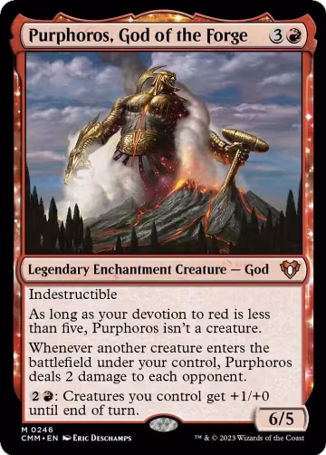 Purphoros, God of the Forge (246), Commander Masters — Magic card price