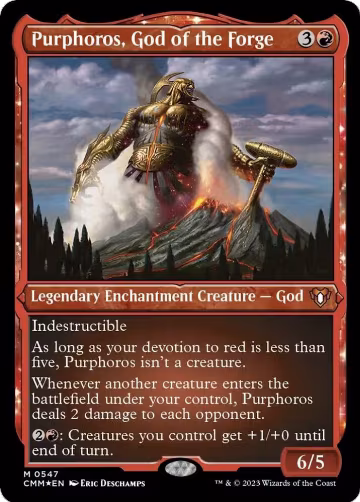 Purphoros, God of the Forge (Foil Etched) (547), Commander Masters — Magic card price