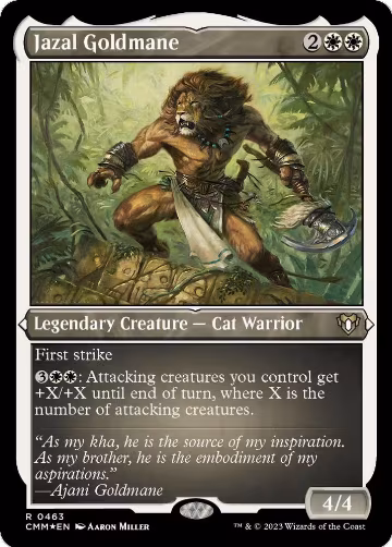 Jazal Goldmane (Foil Etched) (463), Commander Masters — Magic card price