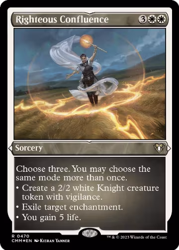 Righteous Confluence (Foil Etched) (470), Commander Masters — Magic card price