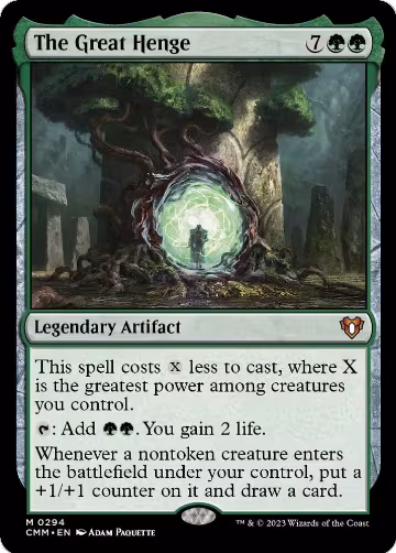 The Great Henge (294), Commander Masters — Magic card price