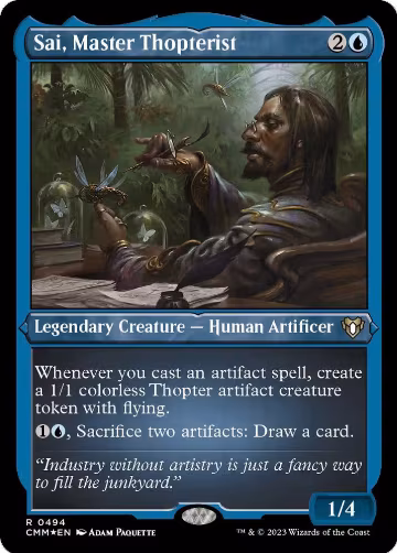 Sai, Master Thopterist (Foil Etched) (494), Commander Masters — Magic card price
